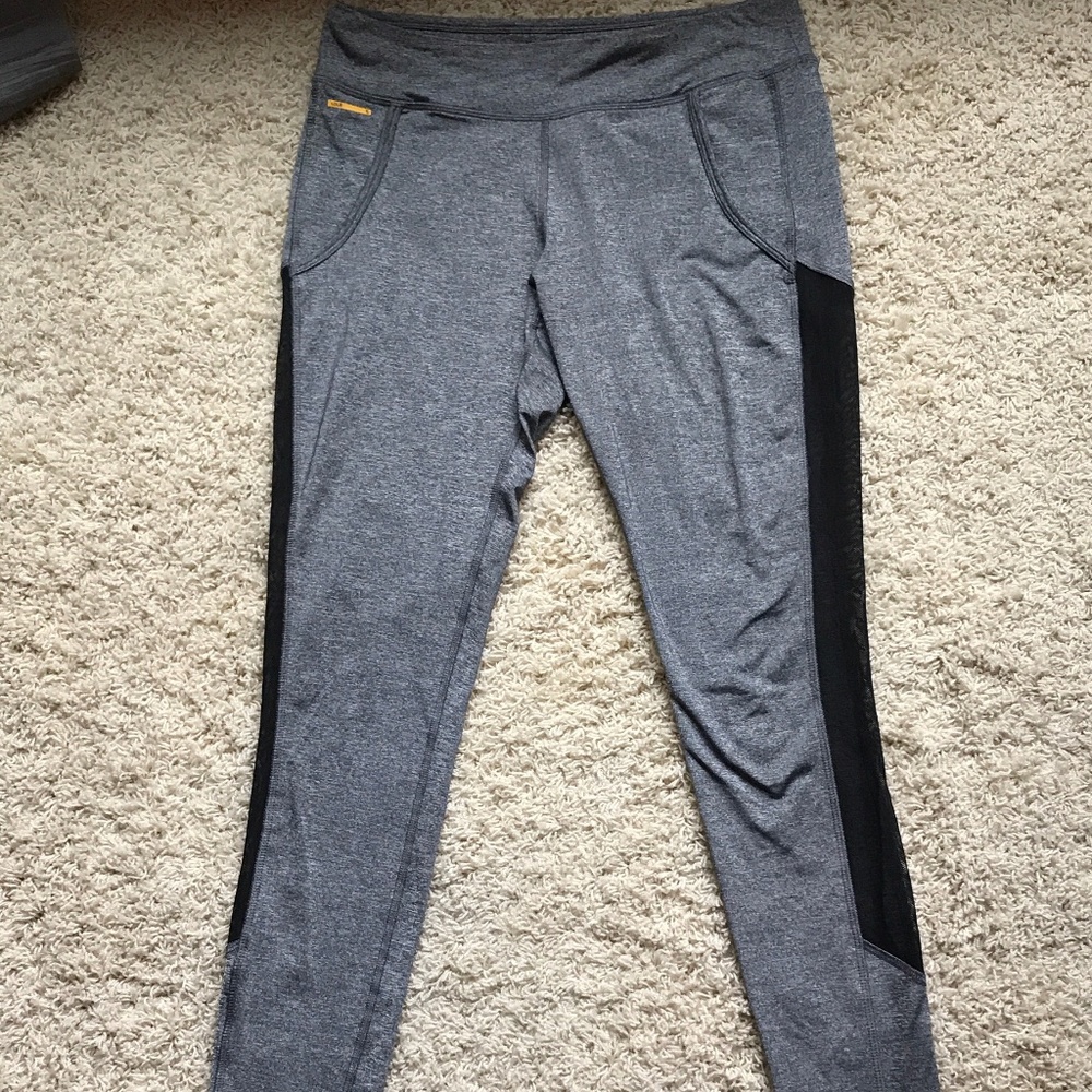 Grey Mesh Leggings